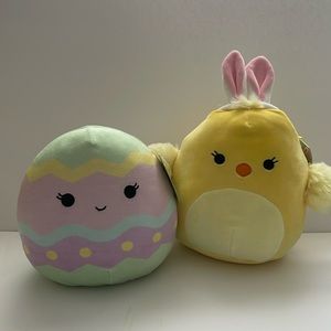 Bee Happy Easter Animal Plush Eddie Egg & Chip Chick 9” Easter Plush Set